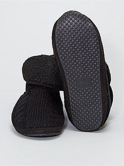 Scarpe - Pantofole a stivaletto in tricot - Kiabi