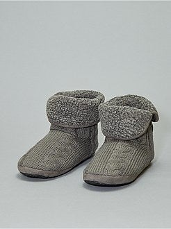 Scarpe - Pantofole a stivaletto in tricot - Kiabi
