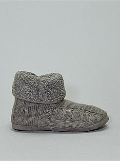 Scarpe - Pantofole a stivaletto in tricot - Kiabi