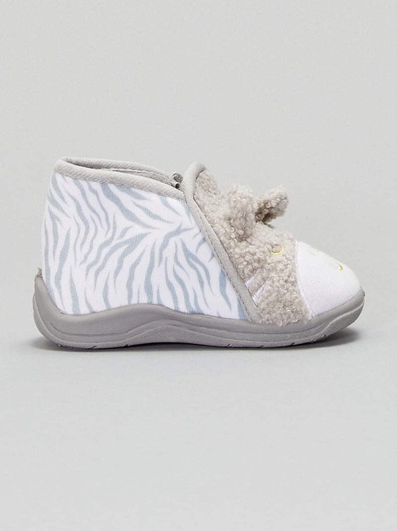 Pantofole Uomo Knights Derek In Materiale Sintetico Grigio: Comode E Calde Con Quadri E Fodera In Pelliccia, Taglia 42