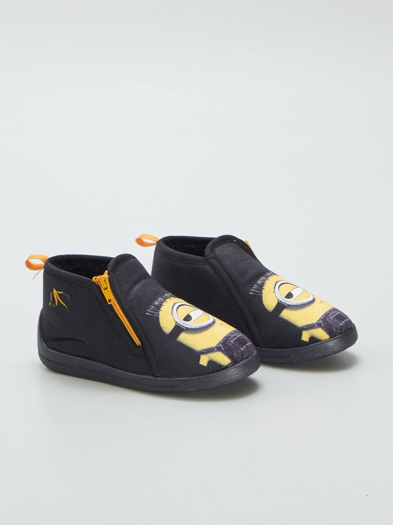 Pantofole alte 'Minions' NERO - Kiabi