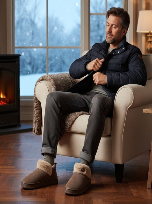 Pantofole alte uomo MU10162 - Kiabi