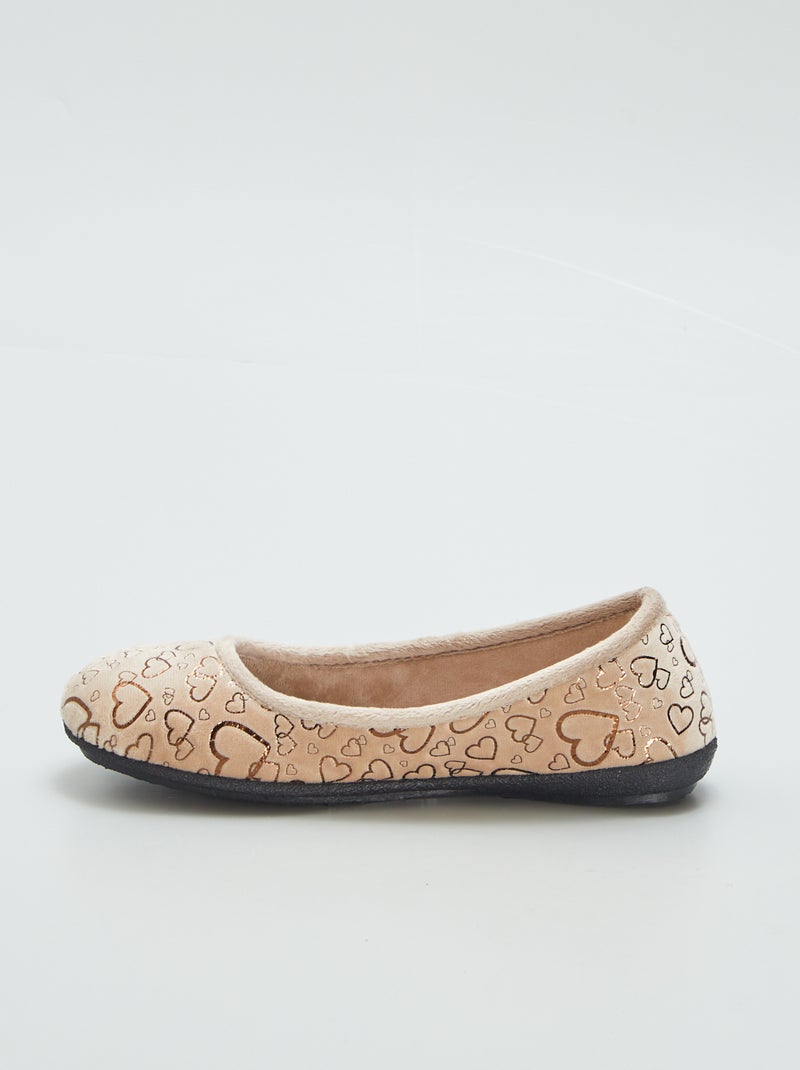 Pantofole ballerina BEIGE - Kiabi