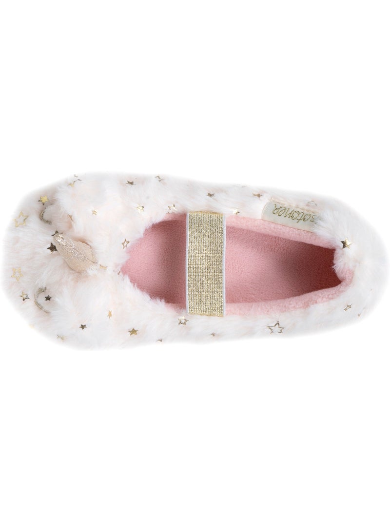 Pantofole ballerine  bambina isotoner Avorio - Kiabi