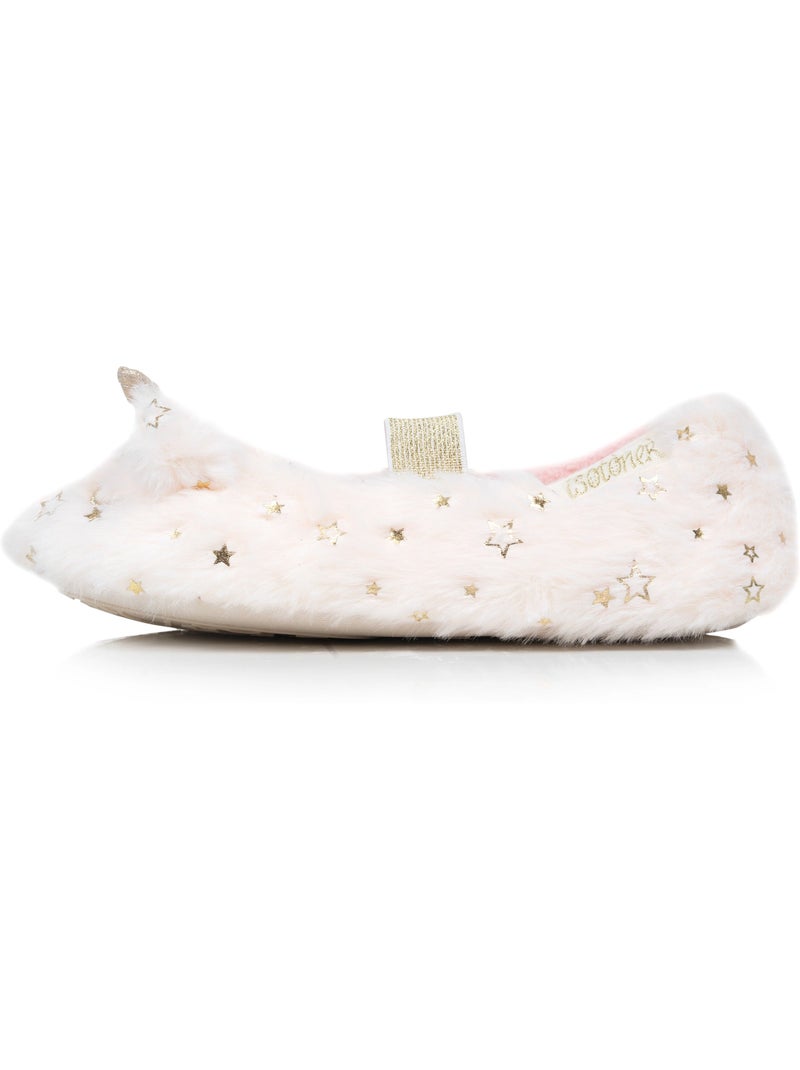 Pantofole ballerine  bambina isotoner Avorio - Kiabi