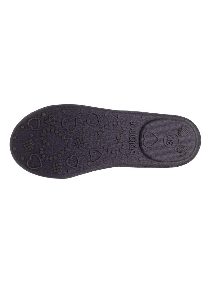 Pantofole ballerine con elastico, leggero e confortevole, bambina Isotoner Grigio magenta blu - Kiabi