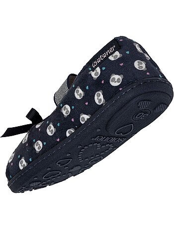 Pantofole ballerine con fascia elastica di sostegno, suola bambina isotoner