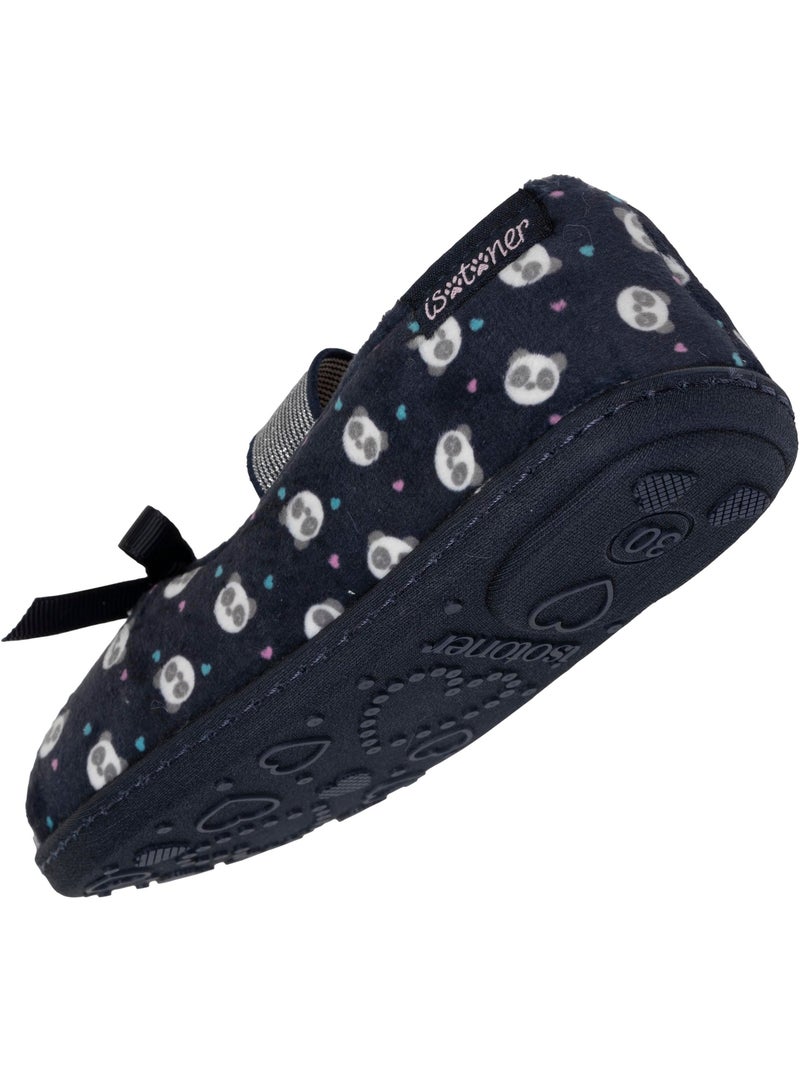 Pantofole ballerine con fascia elastica di sostegno, suola bambina isotoner Blu marino - Kiabi