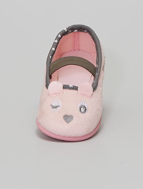 Pantofole ballerine 'coniglio'                             rosa 
