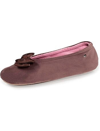 Pantofole ballerine dettaglio nodo prezioso donna isotoner