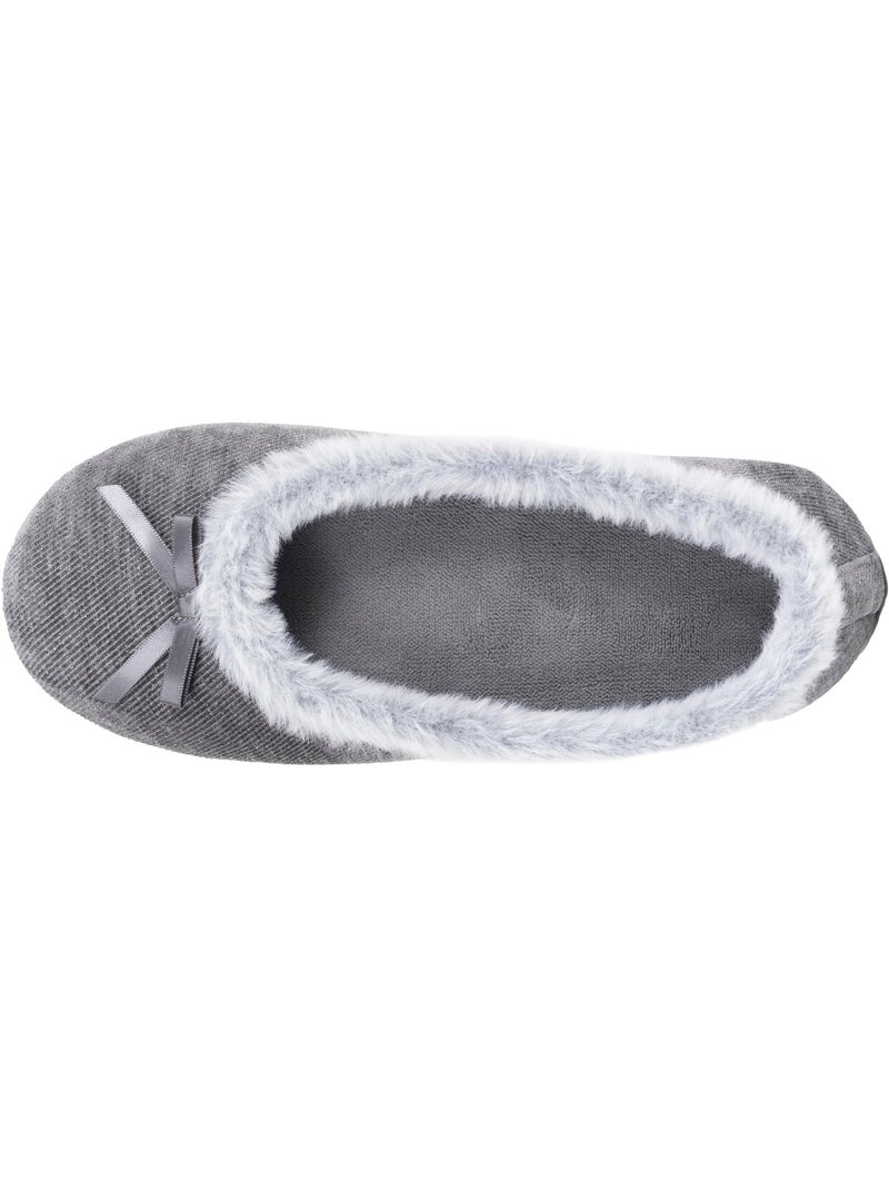 Pantofole ballerine  donna isotoner Grigio scuro - Kiabi