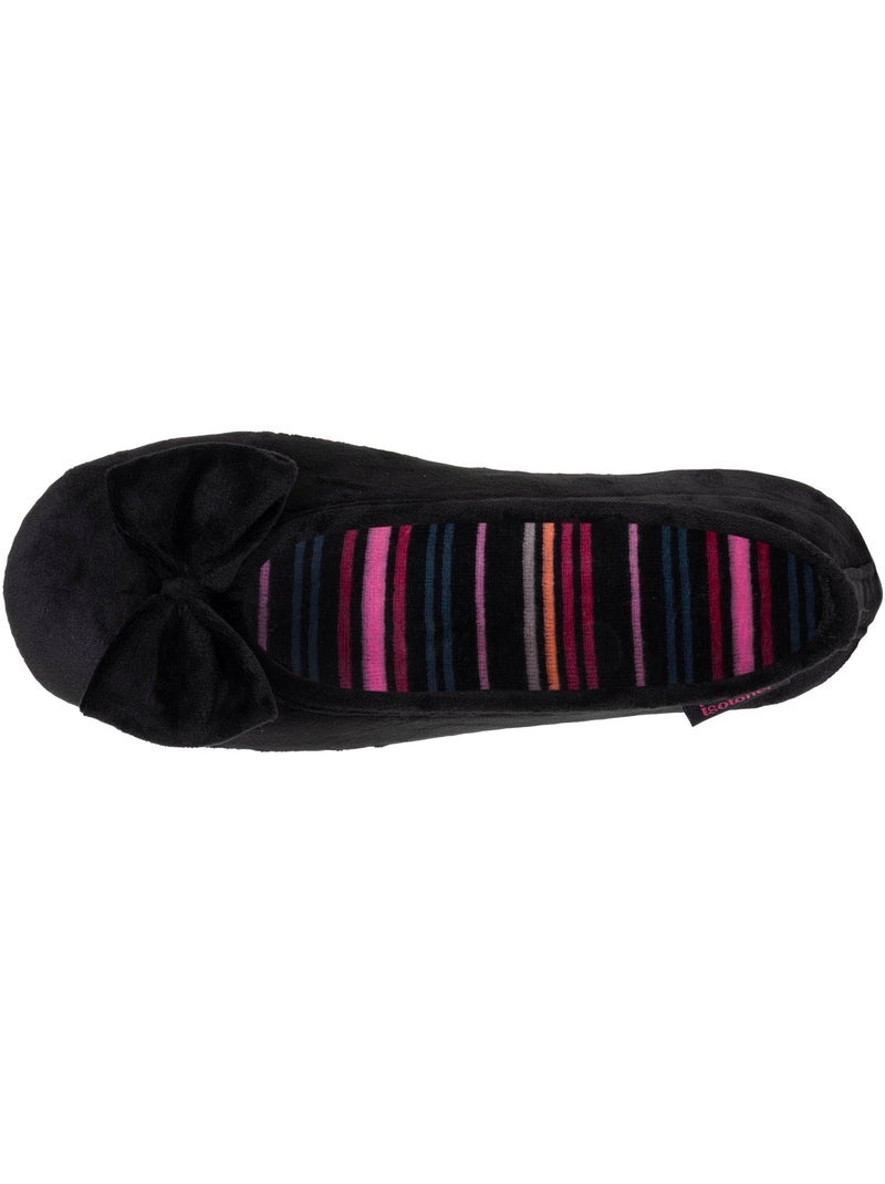 Pantofole ballerine  donna isotoner Nero - Kiabi
