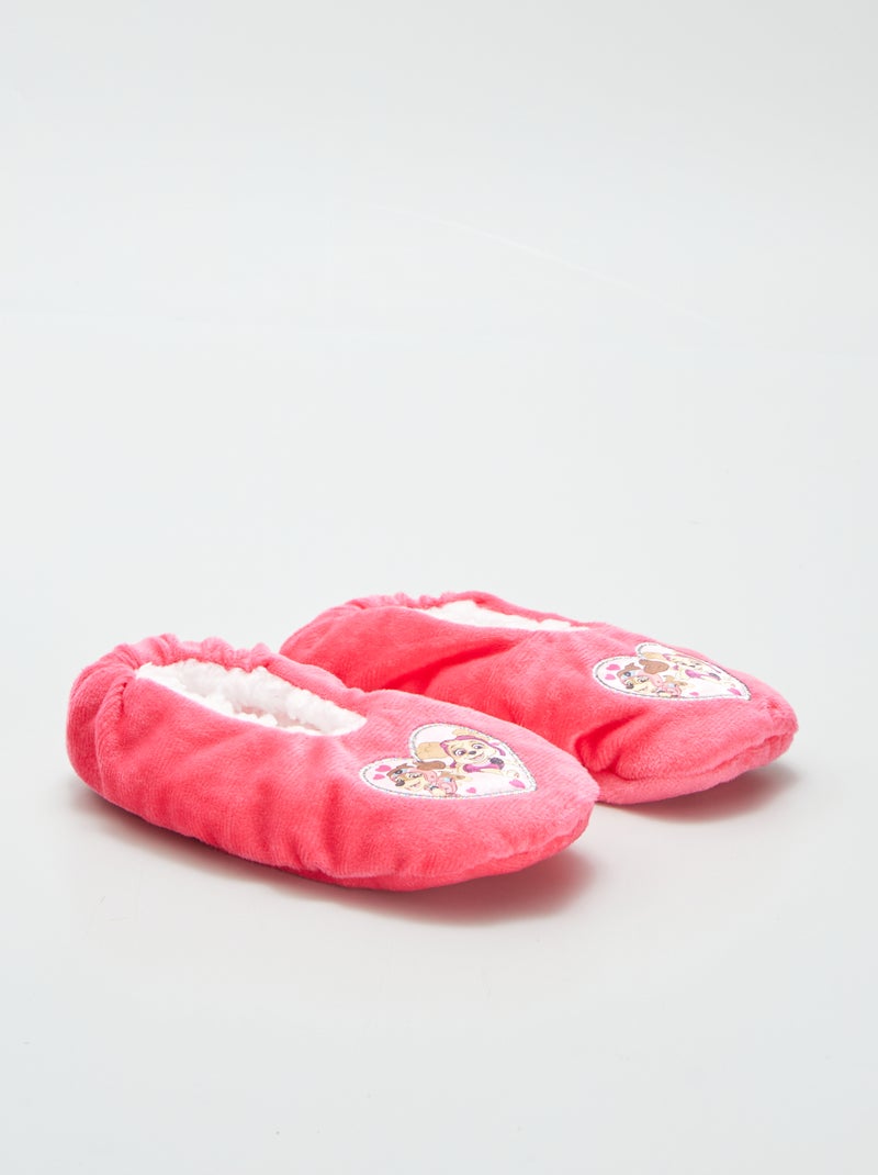 Pantofole ballerine effetto con ovattina 'Paw Patrol' ROSA - Kiabi