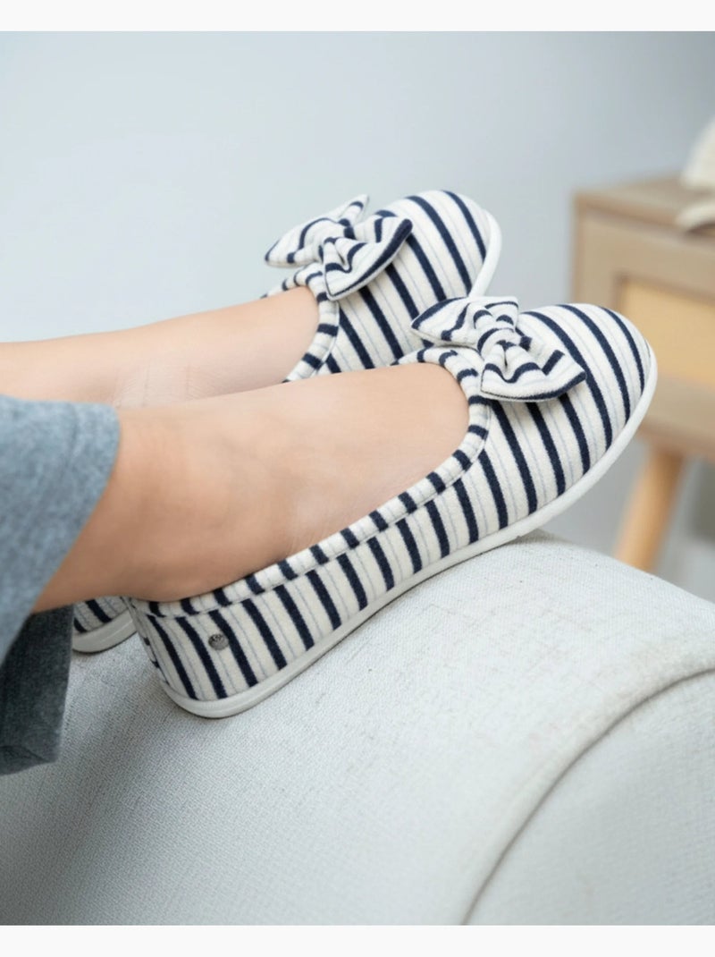 Pantofole ballerine , estremamente comodi e leggeri, con donna Isotoner Bianco Multicolore Blu - Kiabi