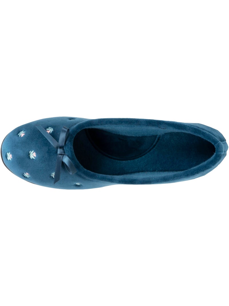 Pantofole ballerine , estremamente comodi e leggeri, con donna isotoner Blu pavone - Kiabi