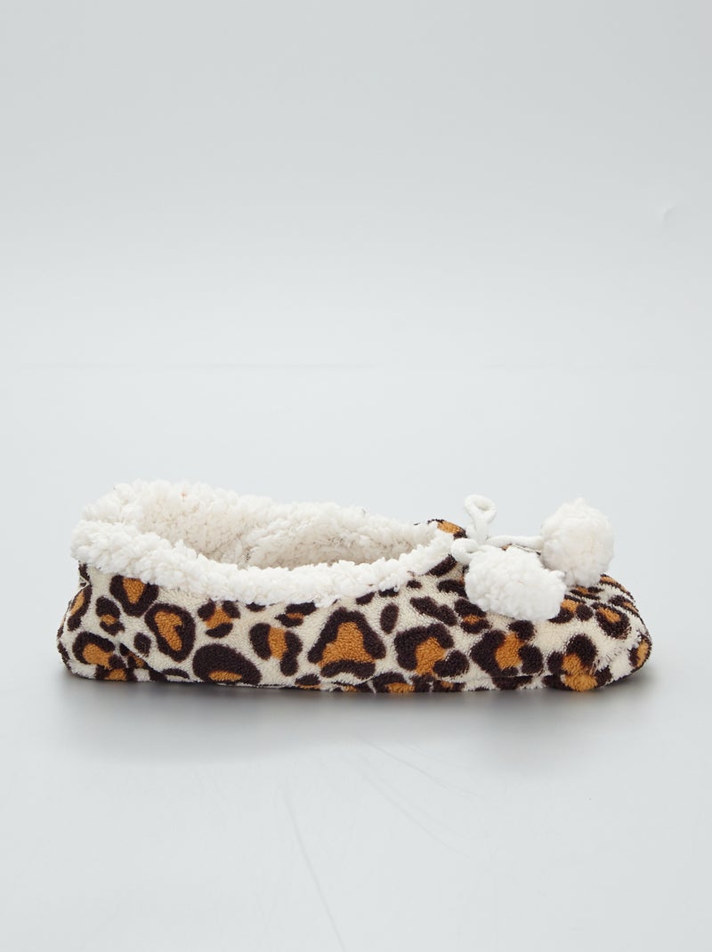 Isotoner Scarpette Ballerine da donna, con fiocco e pompon, Anatra verde, 35/36 EU