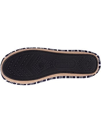 Pantofole ballerine grande fiocco e suola in gomma donna isotoner