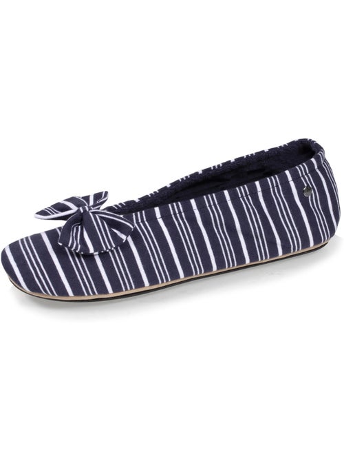 Pantofole ballerine grande fiocco e suola in gomma donna isotoner - Kiabi Pantofole ballerine grande fiocco e suola in gomma donna isotoner - Kiabi