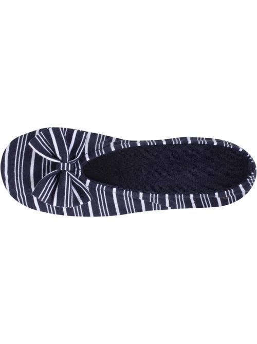 Pantofole ballerine grande fiocco e suola in gomma donna isotoner - Kiabi Pantofole ballerine grande fiocco e suola in gomma donna isotoner - Kiabi
