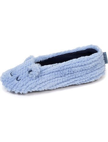 Pantofole ballerine imitazione di pelliccia, suola donna isotoner