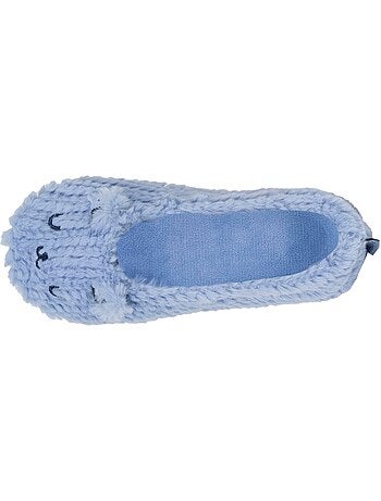 Pantofole ballerine imitazione di pelliccia, suola donna isotoner