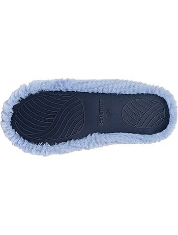 Pantofole ballerine imitazione di pelliccia, suola donna isotoner