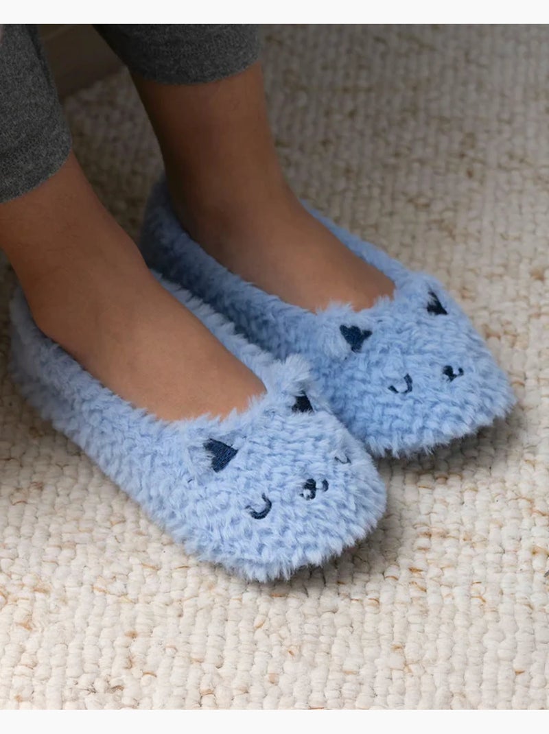 Pantofole ballerine imitazione di pelliccia, suola donna isotoner Blu Blu - Kiabi