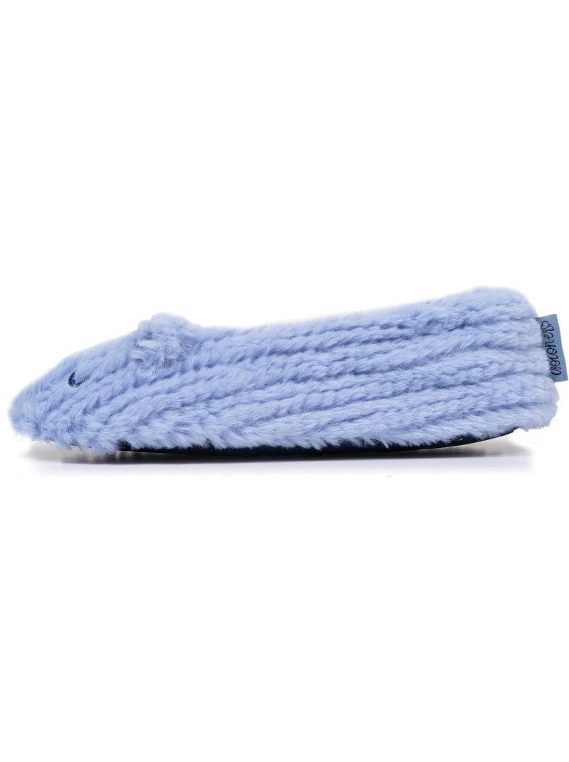 Pantofole ballerine imitazione di pelliccia, suola donna isotoner Blu Blu - Kiabi