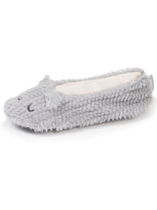 Pantofole ballerine imitazione di pelliccia, suola donna isotoner - Kiabi Pantofole ballerine imitazione di pelliccia, suola donna isotoner - Kiabi