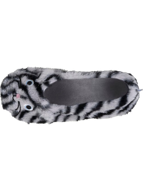 Pantofole ballerine imitazione di pelliccia, suola in gomma donna - Kiabi