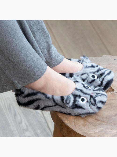 Pantofole ballerine imitazione di pelliccia, suola in gomma donna Isotoner - Kiabi