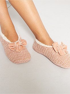 Pantofole ballerine in maglia - Kiabi