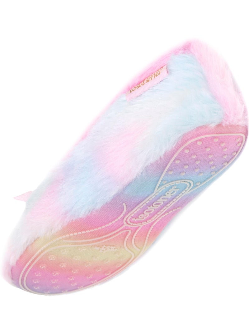 Pantofole ballerine leggero e confortevole, facile da bambina Isotoner Rosa/Multicolore - Kiabi