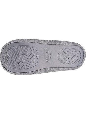 Pantofole ballerine maglia, suola in gomma antiscivolo donna Isotoner