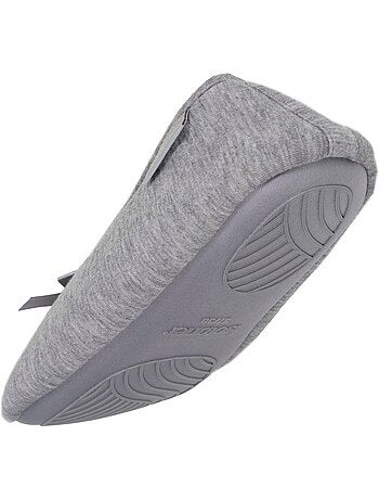 Pantofole ballerine maglia, suola in gomma antiscivolo donna Isotoner