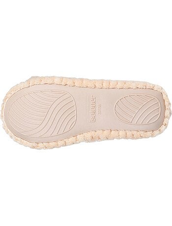Pantofole ballerine microspugna, suola in gomma antiscivolo donna