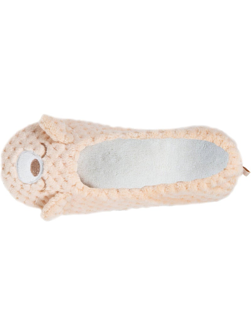 Pantofole ballerine microspugna, suola in gomma antiscivolo donna Isotoner Albicocca - Kiabi