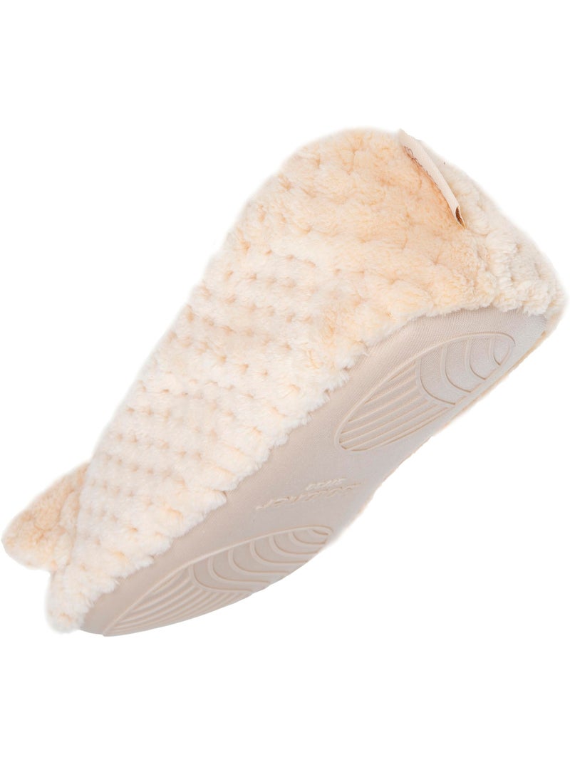 Pantofole ballerine microspugna, suola in gomma antiscivolo donna Isotoner Albicocca - Kiabi