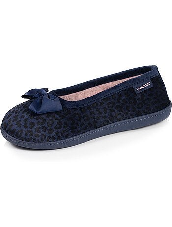 Pantofole ballerine microvelluto, suola ergonomica, schiuma donna isotoner