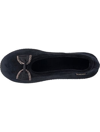 Pantofole ballerine microvelluto, suola ergonomica, schiuma donna isotoner