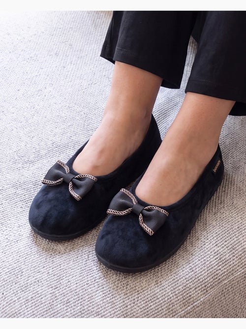 Pantofole ballerine microvelluto, suola ergonomica, schiuma donna isotoner - Kiabi Pantofole ballerine microvelluto, suola ergonomica, schiuma donna isotoner - Kiabi