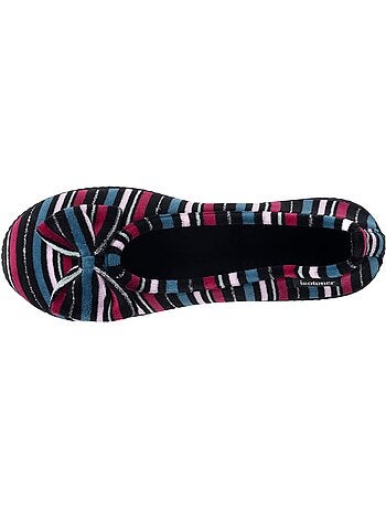 Pantofole ballerine microvelluto, suola ergonomica, schiuma donna Isotoner