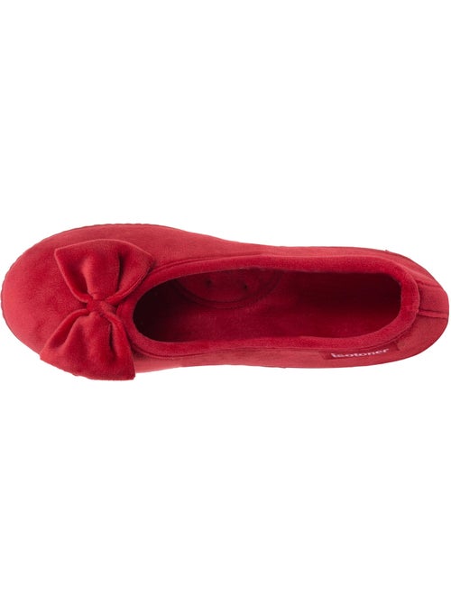 Pantofole ballerine microvelluto, suola ergonomica, schiuma donna isotoner - Kiabi Pantofole ballerine microvelluto, suola ergonomica, schiuma donna isotoner - Kiabi