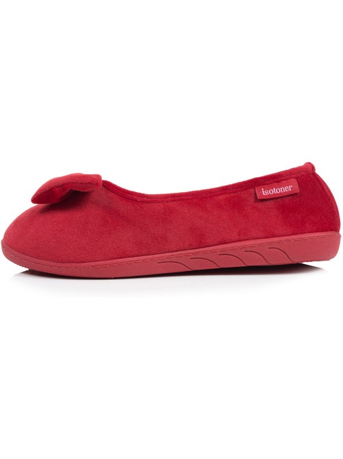 Pantofole ballerine microvelluto, suola ergonomica, schiuma donna isotoner - Kiabi Pantofole ballerine microvelluto, suola ergonomica, schiuma donna isotoner - Kiabi