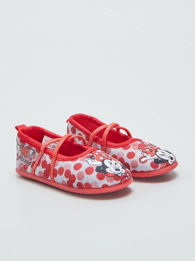 Pantofole ballerine 'Minnie' ROSSO - Kiabi