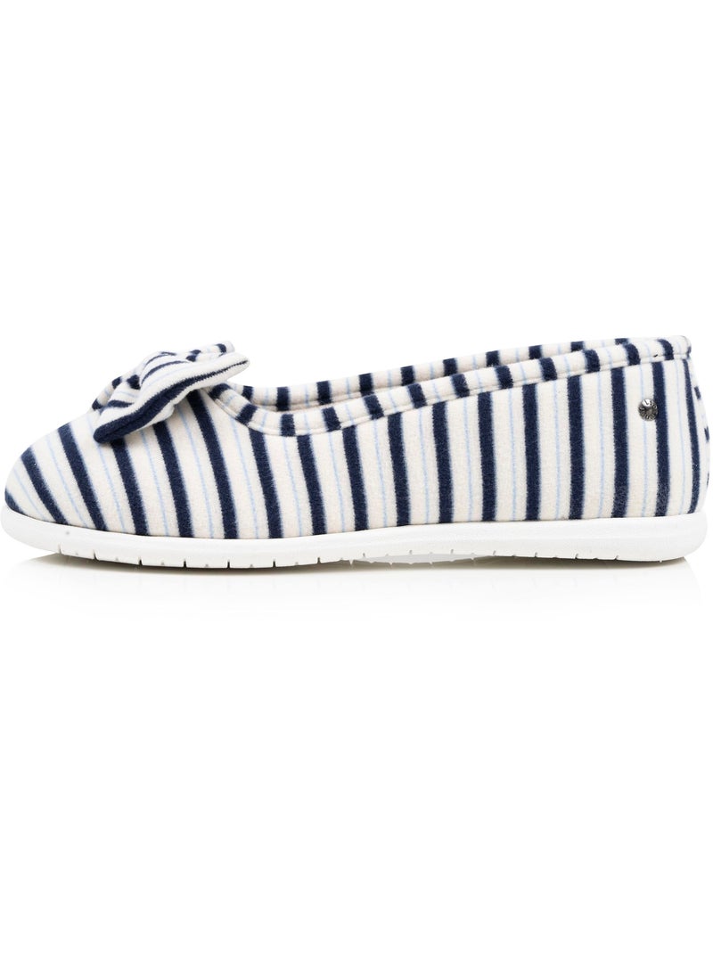 Pantofole ballerine morbida, ultraconfortevole e leggera, donna Isotoner Bianco Multicolore Blu - Kiabi