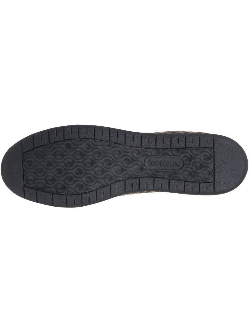 Pantofole ballerine morbida, ultraconfortevole e leggera, donna isotoner Nero Marrone - Kiabi