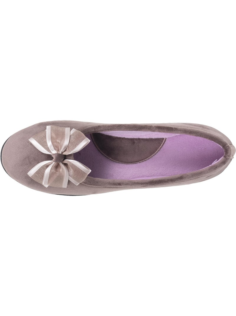 Pantofole ballerine morbida, ultraconfortevole e leggera, donna isotoner Tortora - Kiabi