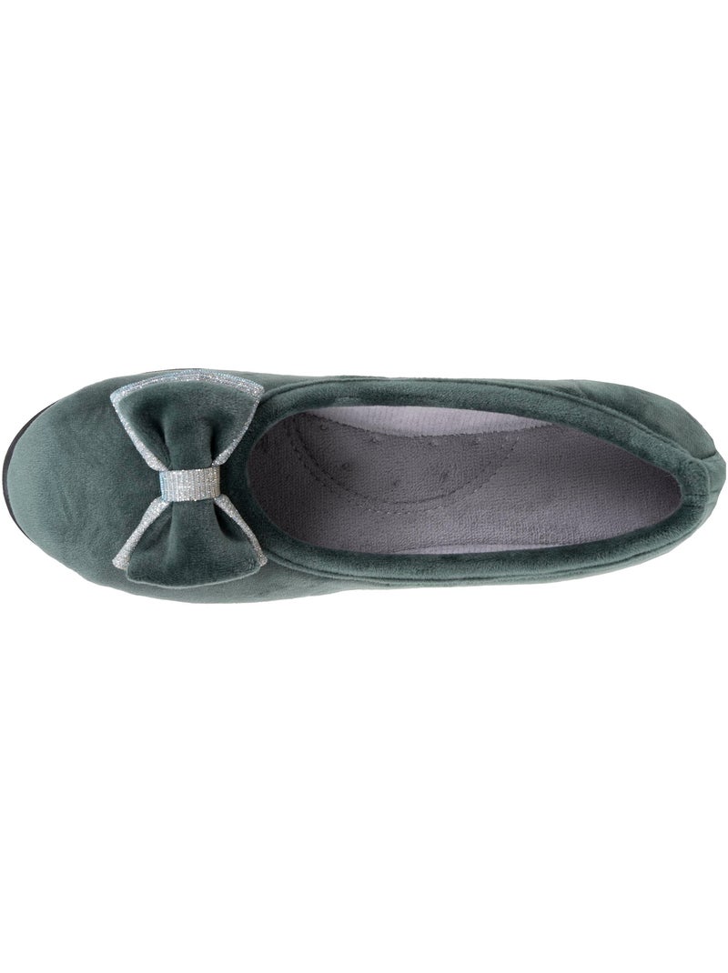 Pantofole ballerine morbida, ultraconfortevole e leggera, donna isotoner Verde salvia - Kiabi