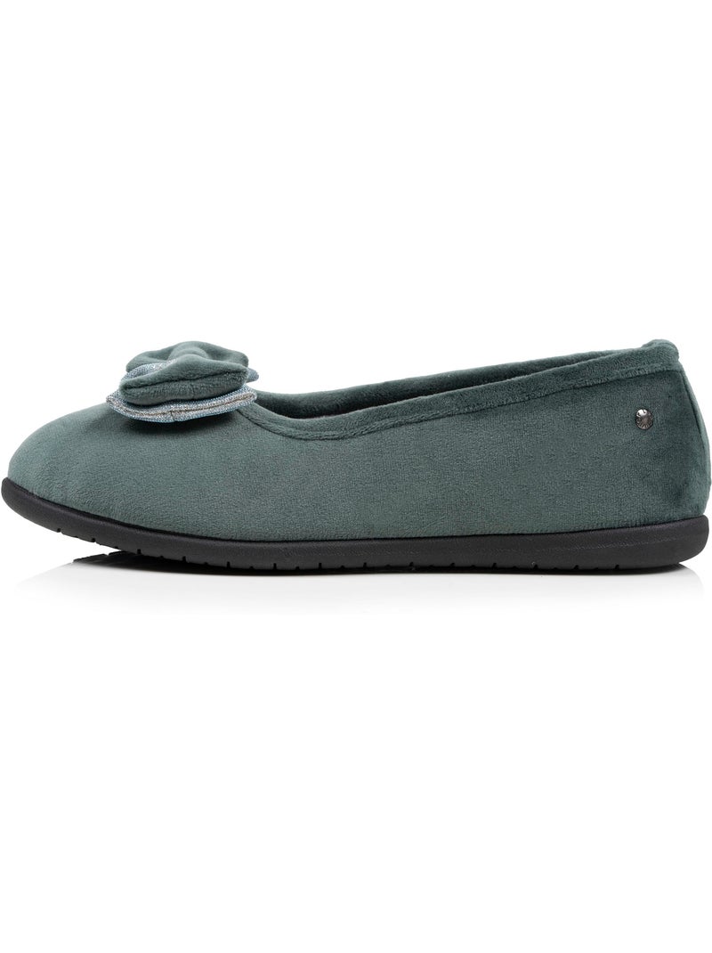 Pantofole ballerine morbida, ultraconfortevole e leggera, donna isotoner Verde salvia - Kiabi